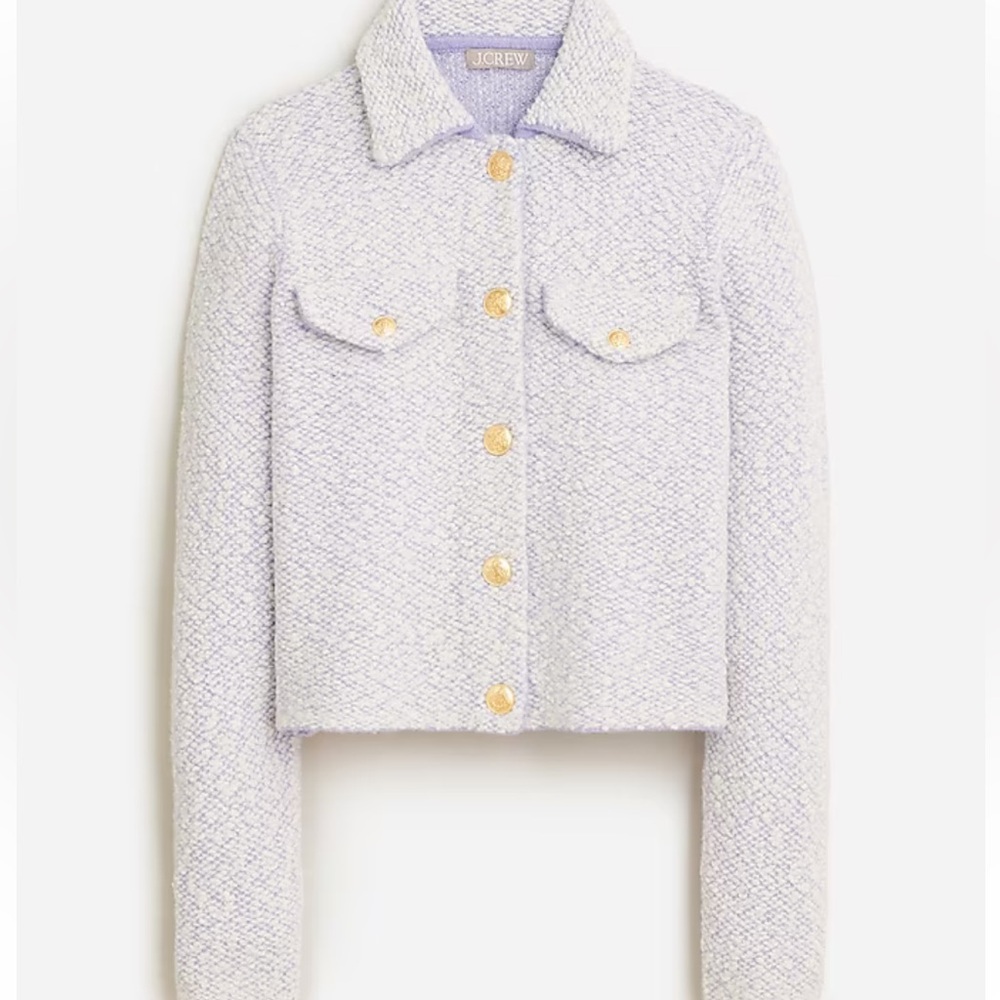J.CREW COLLARED LADY JACKET IN WOOL BOUCLÉ NWT